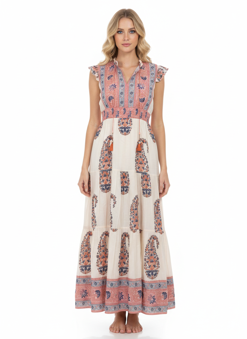Embroidered Kate Maxi