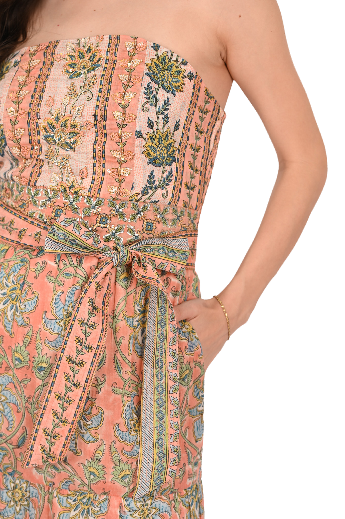 Embroidered Arya Maxi Dress