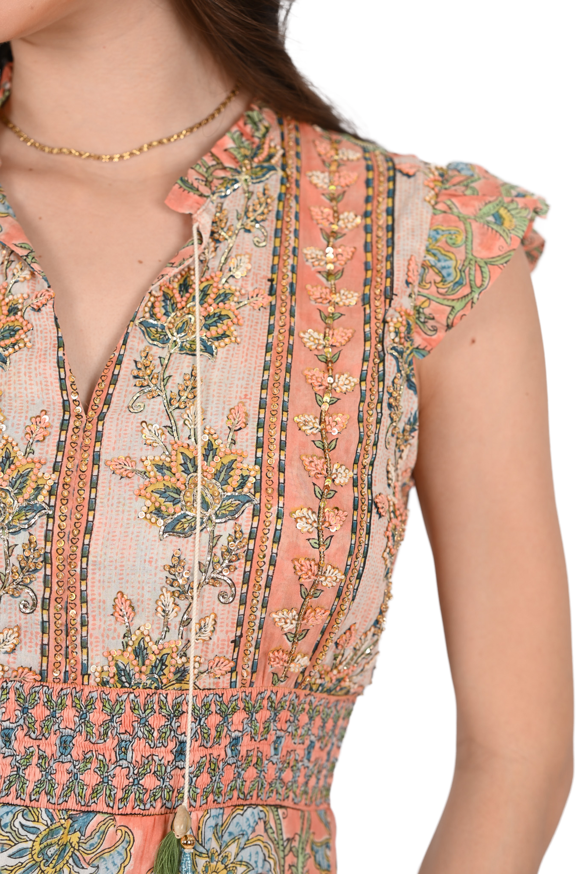 Embroidered Kate Maxi