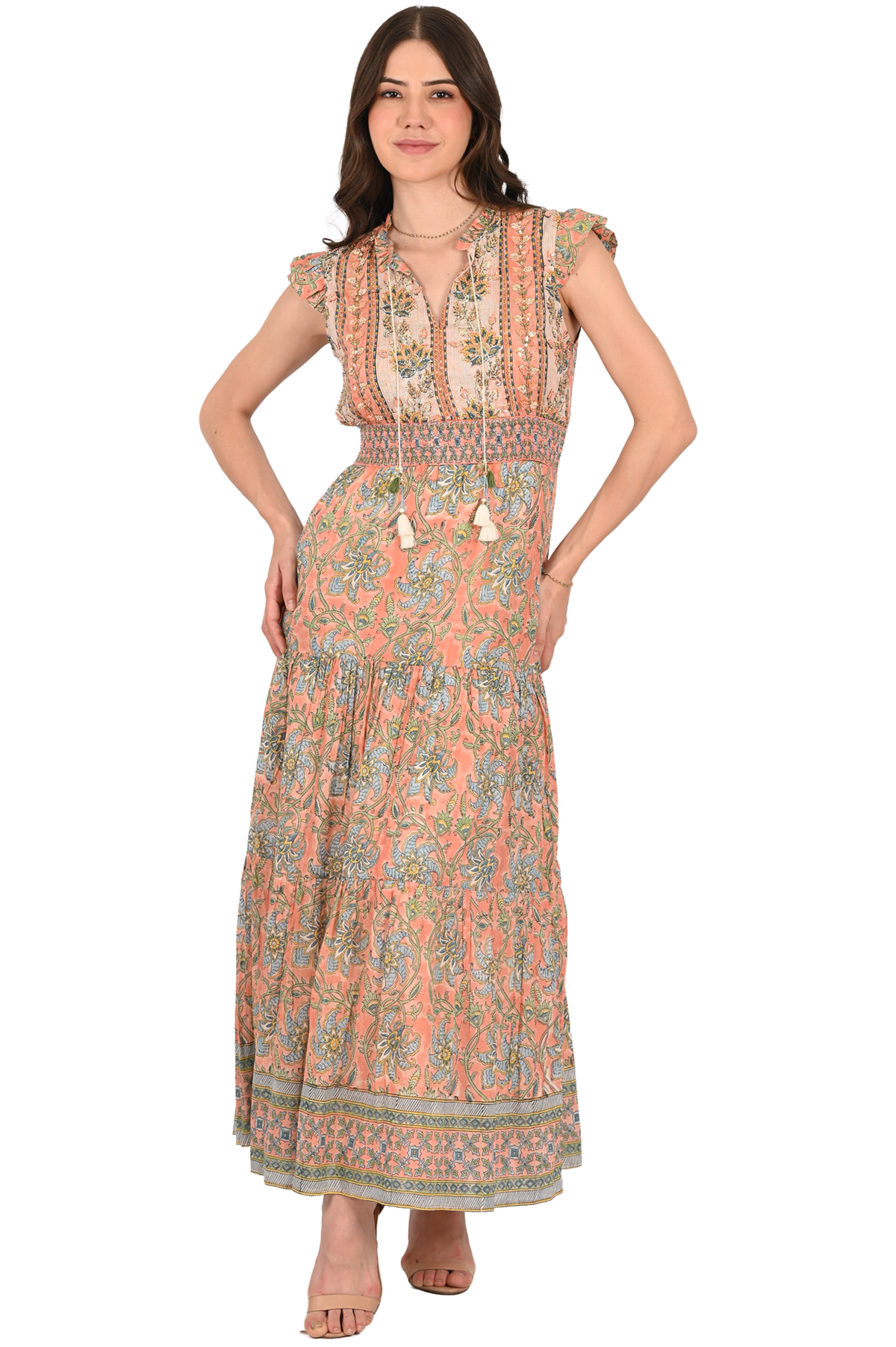 Embroidered Kate Maxi