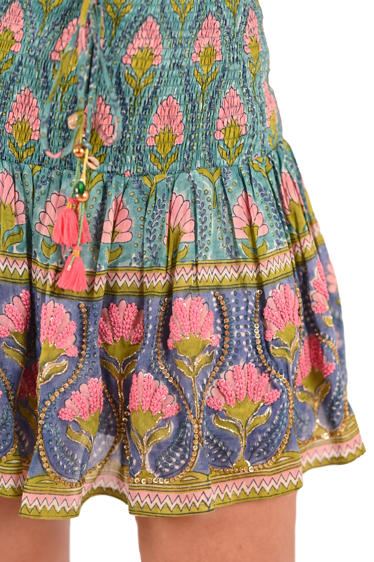 Embroidered Rivia Mini Skirt