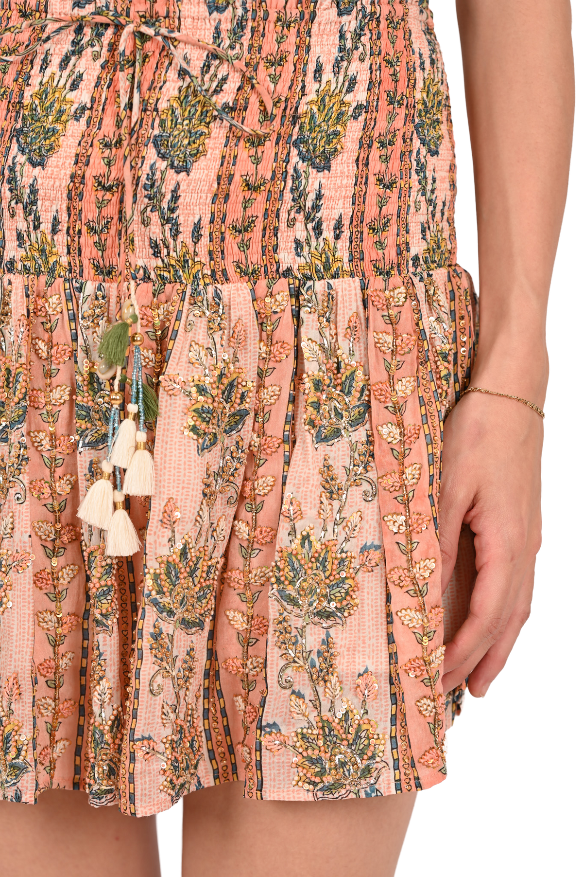 Embroidered Rivia Mini Skirt