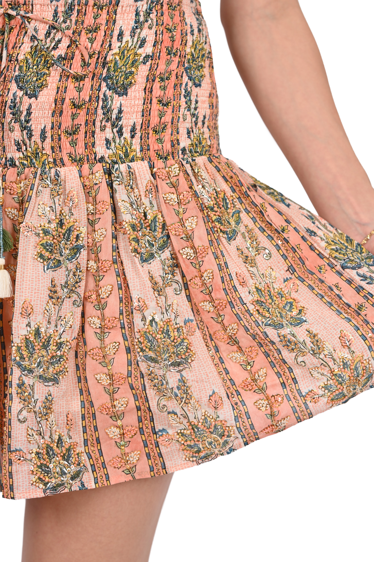 Embroidered Rivia Mini Skirt