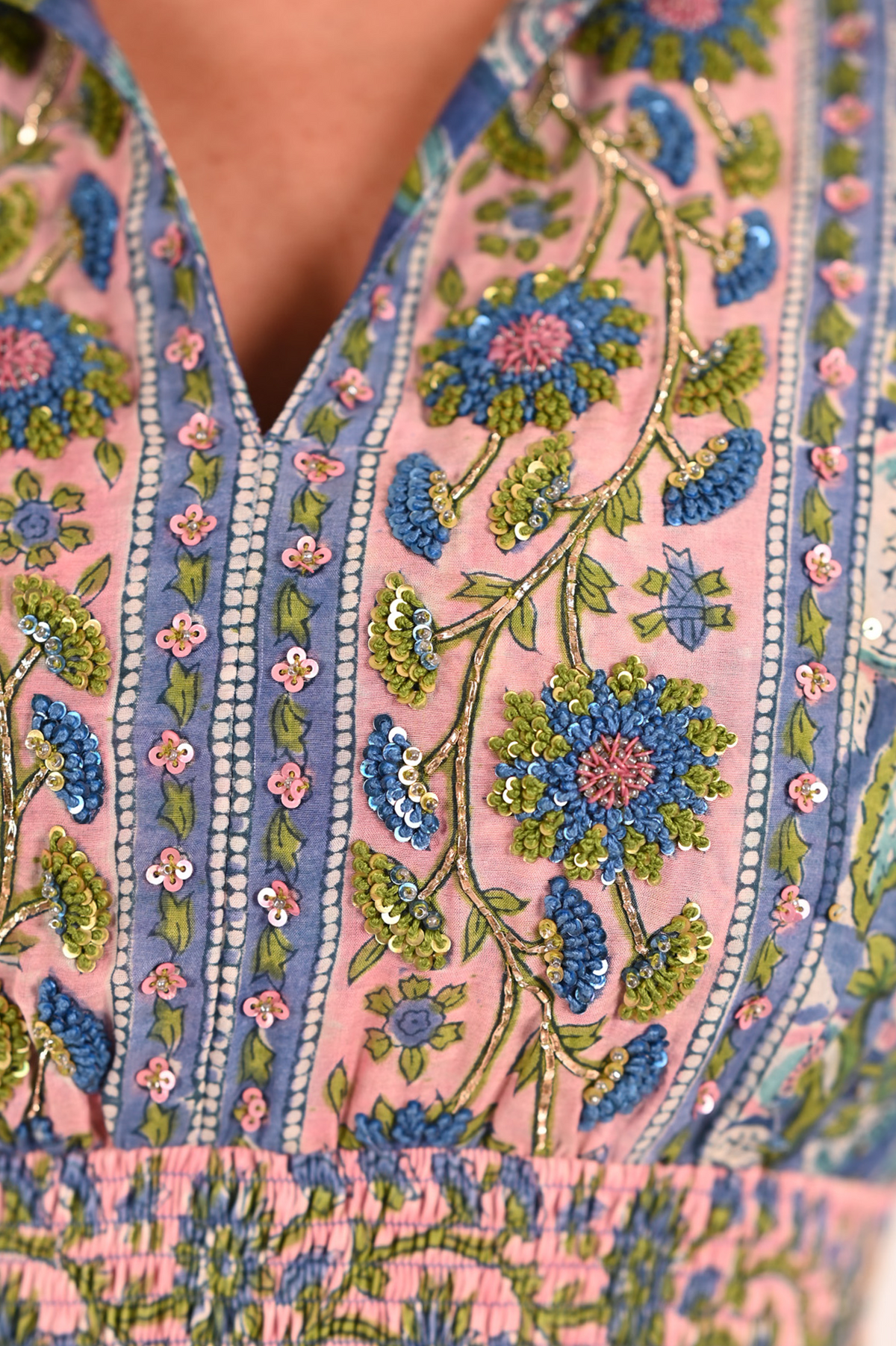 Embroidered Kate Maxi