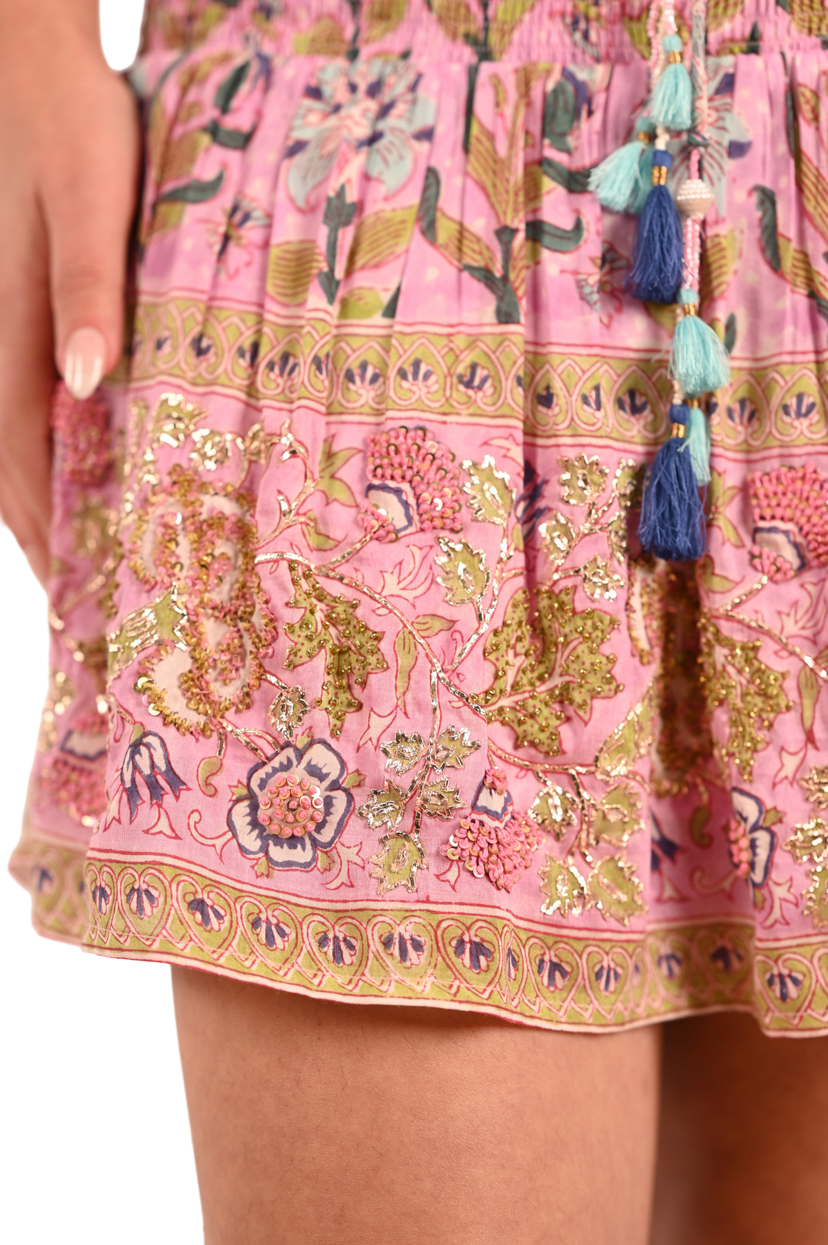 Embroidered Rivia Mini Skirt