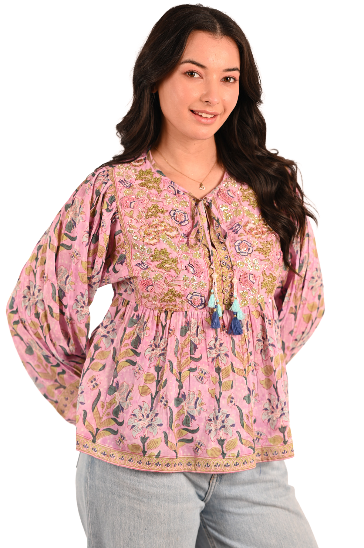 Embroidered Melia Top