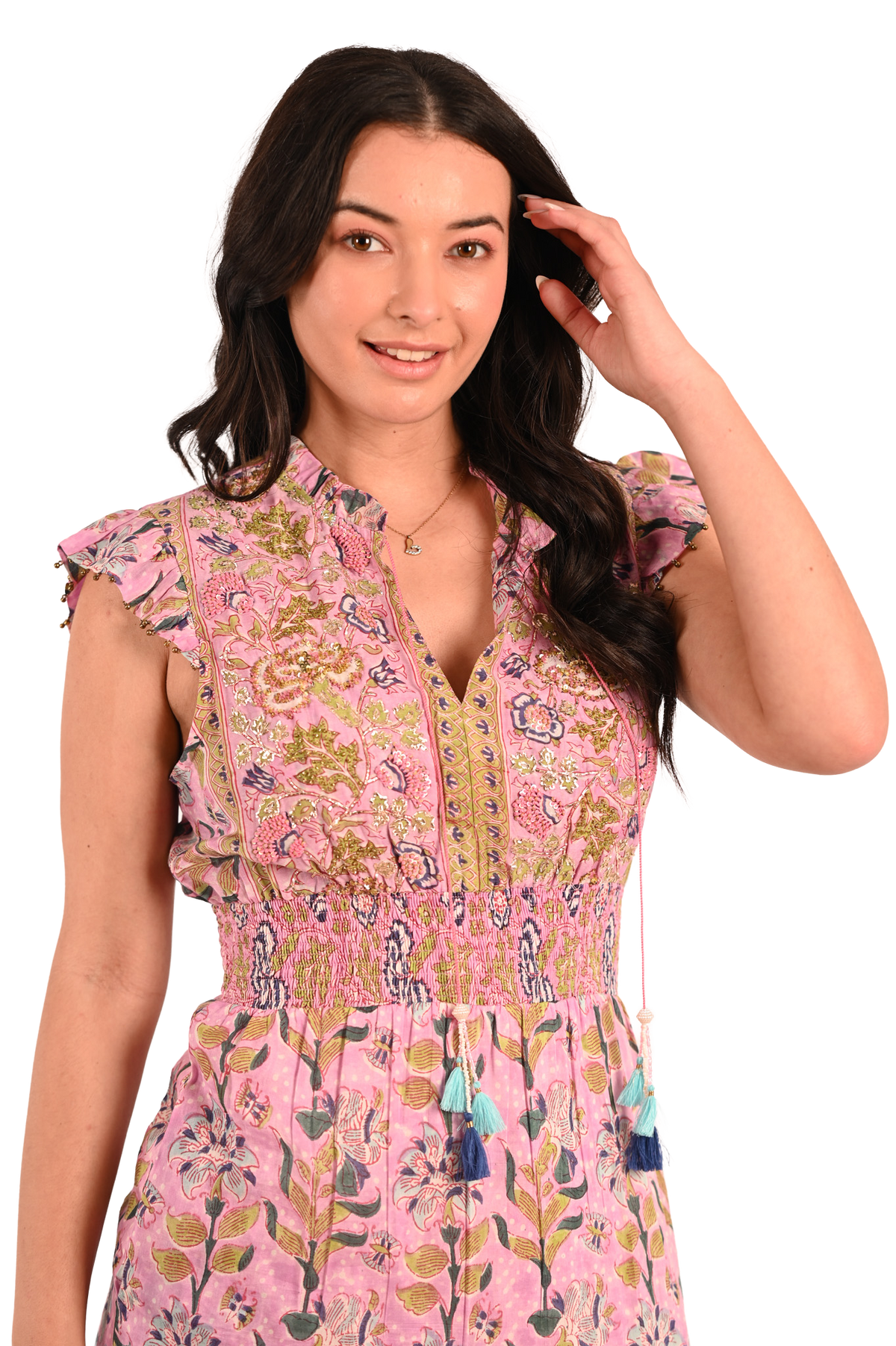 Embroidered Kate Maxi